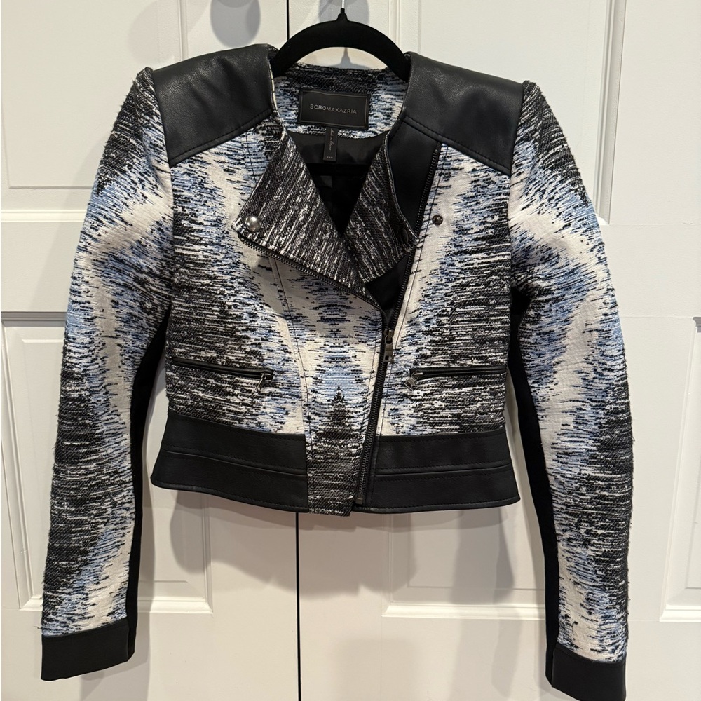 BCBGMaxAzria Monochrome Textured Jacket